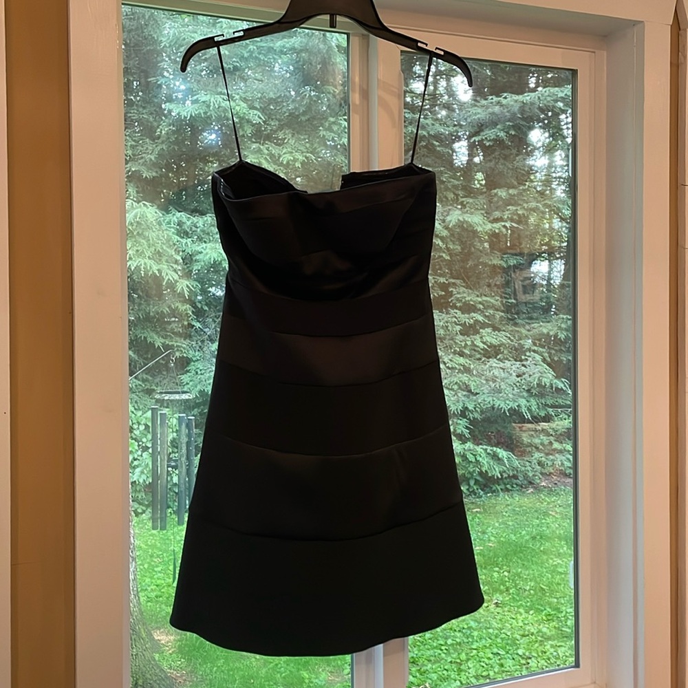 Jessica Simpson Black Strapless Cocktail Mini Dress Sz 2 NWOT